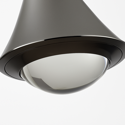 Lustre LED Nordique Design Nickel Brossé