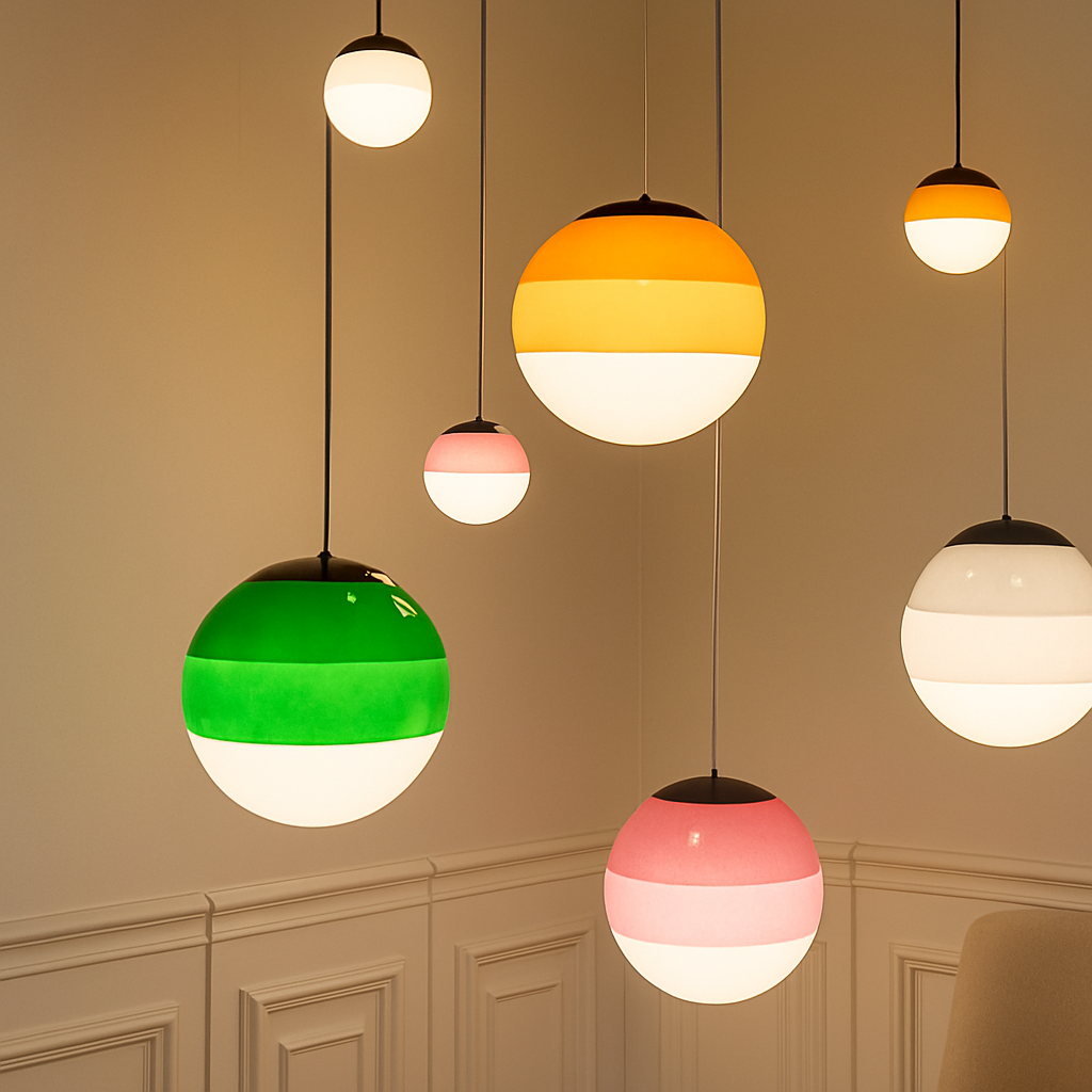 Lustre Moderne en Verre Élégant