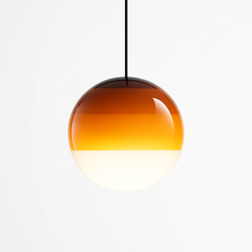 Lustre Moderne en Verre Élégant