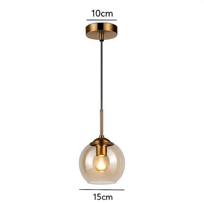Lustre Moderne Verre Hauteur Réglable