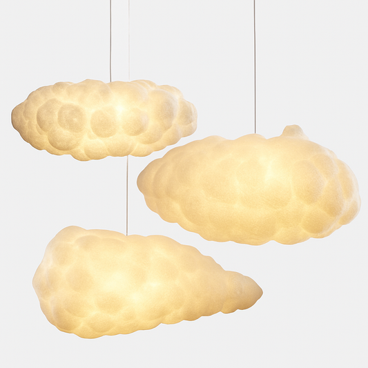 Lustre Nuage LED Moderne Suspendu en Soie