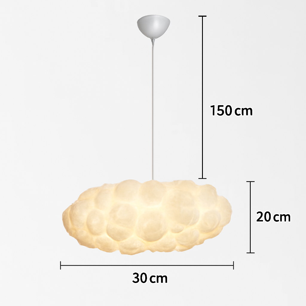Lustre Nuage LED Moderne Suspendu en Soie
