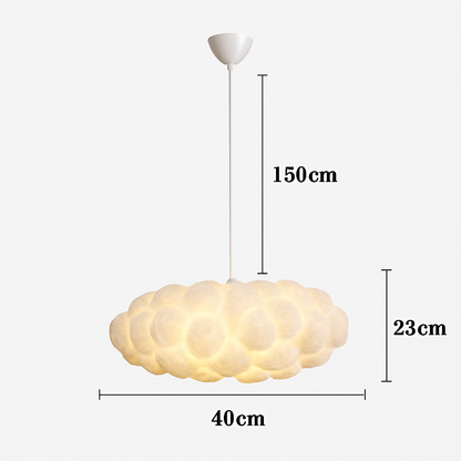 Lustre Nuage LED Moderne Suspendu en Soie