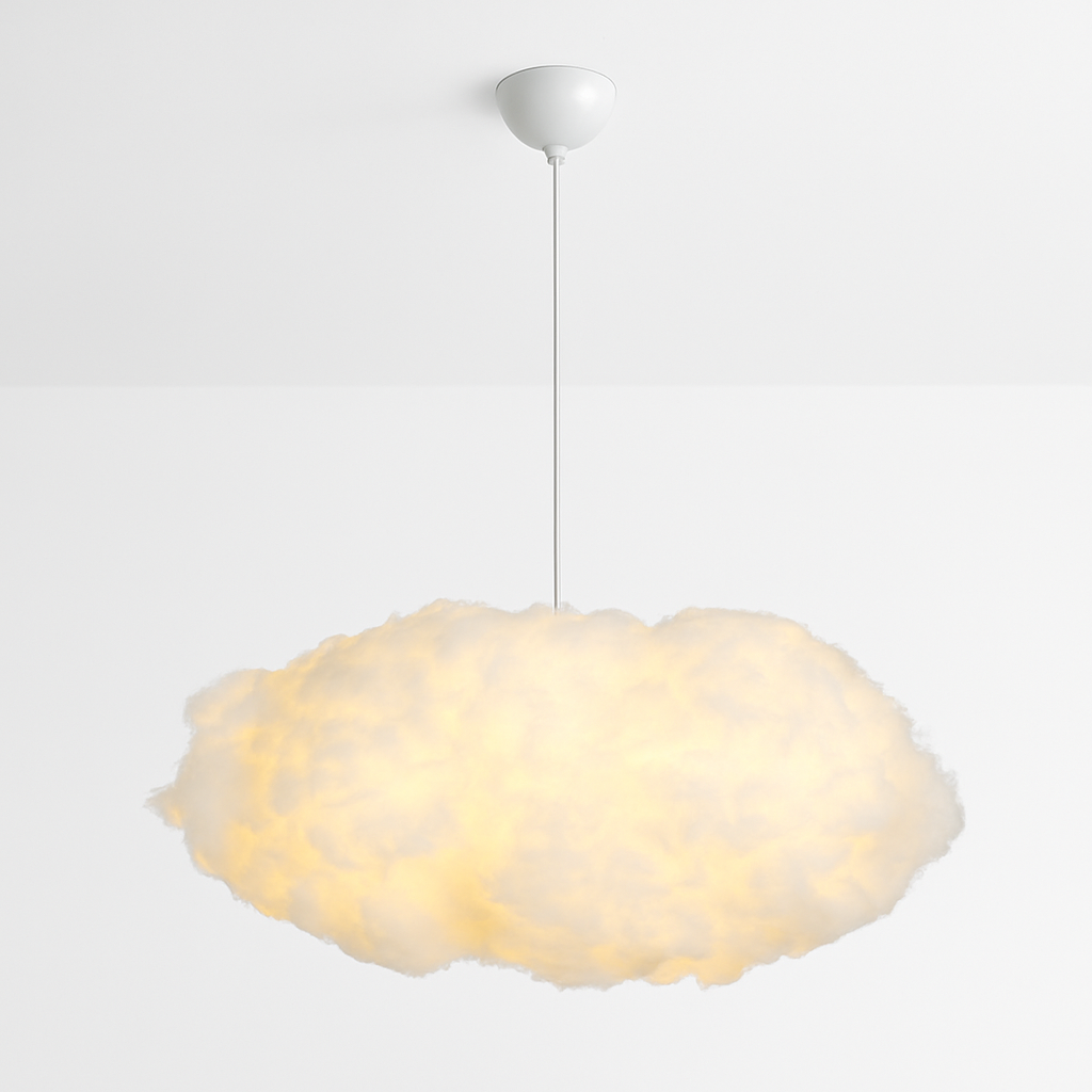 Lustre Nuage LED Moderne Suspendu en Soie