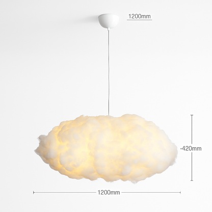 Lustre Nuage LED Moderne Suspendu en Soie