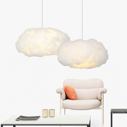 Lustre Nuage LED Moderne Suspendu en Soie
