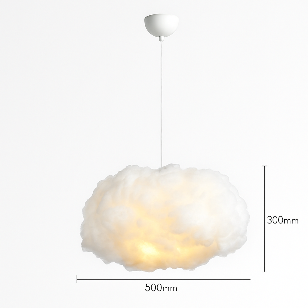 Lustre Nuage LED Moderne Suspendu en Soie