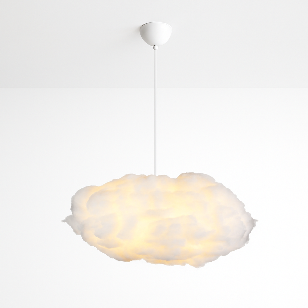 Lustre Nuage LED Moderne Suspendu en Soie