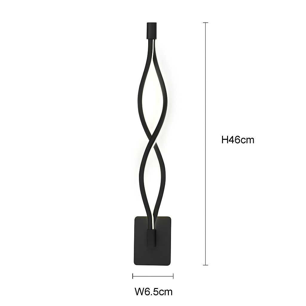 Lustre LED Moderne Minimaliste Noir ou Doré