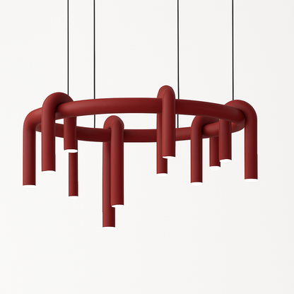 Lustre Rouge U Scandinave Moderne LED