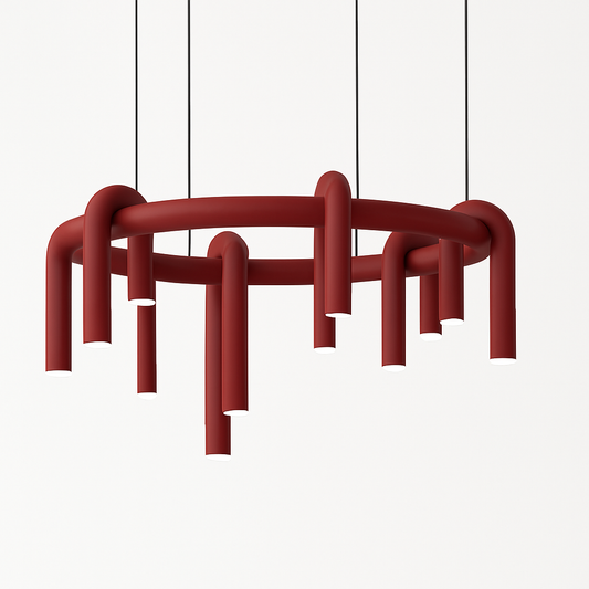 Lustre Rouge U Scandinave Moderne LED