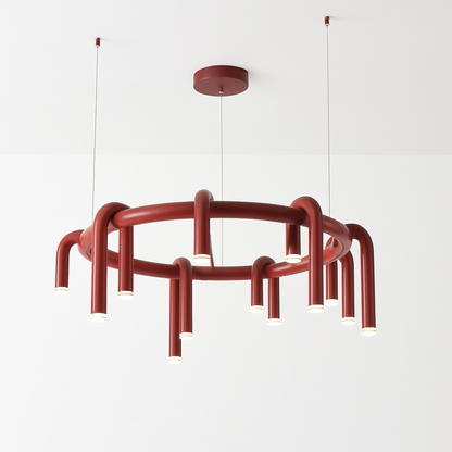 Lustre Rouge U Scandinave Moderne LED
