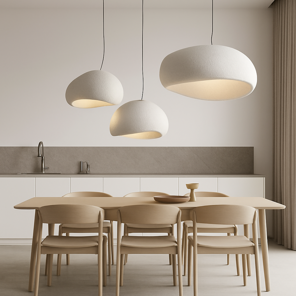 Lustre LED Wabi Sabi Moderne Nordique