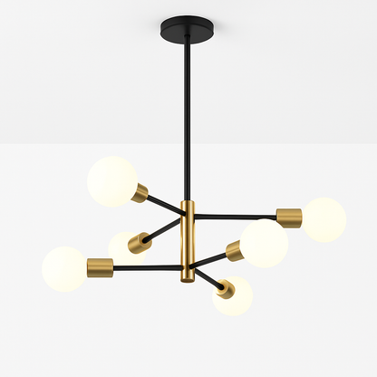 Lustre Spoutnik Moderne Noir Métal - STOEX