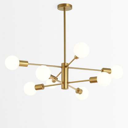 Lustre Spoutnik Moderne Noir Métal - STOEX