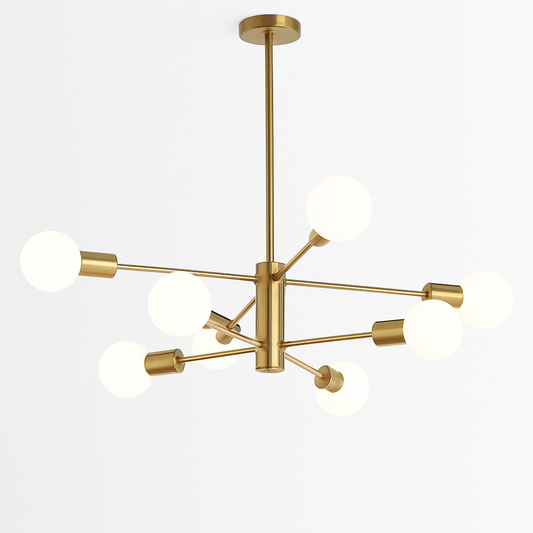 Lustre Spoutnik Moderne Noir Métal - STOEX