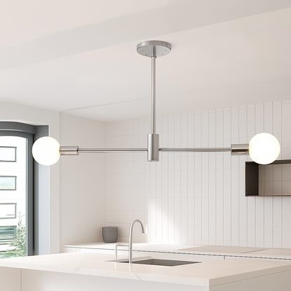 Lustre Spoutnik Moderne Noir Métal - STOEX