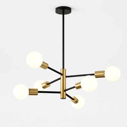 Lustre Spoutnik Moderne Noir Métal - STOEX