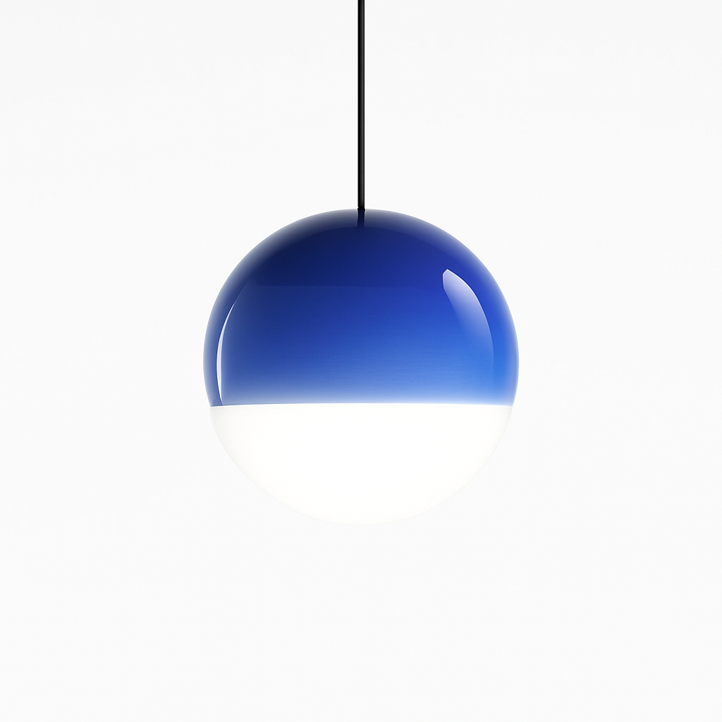 Lustre LED Verre Dégradé Style Nordique
