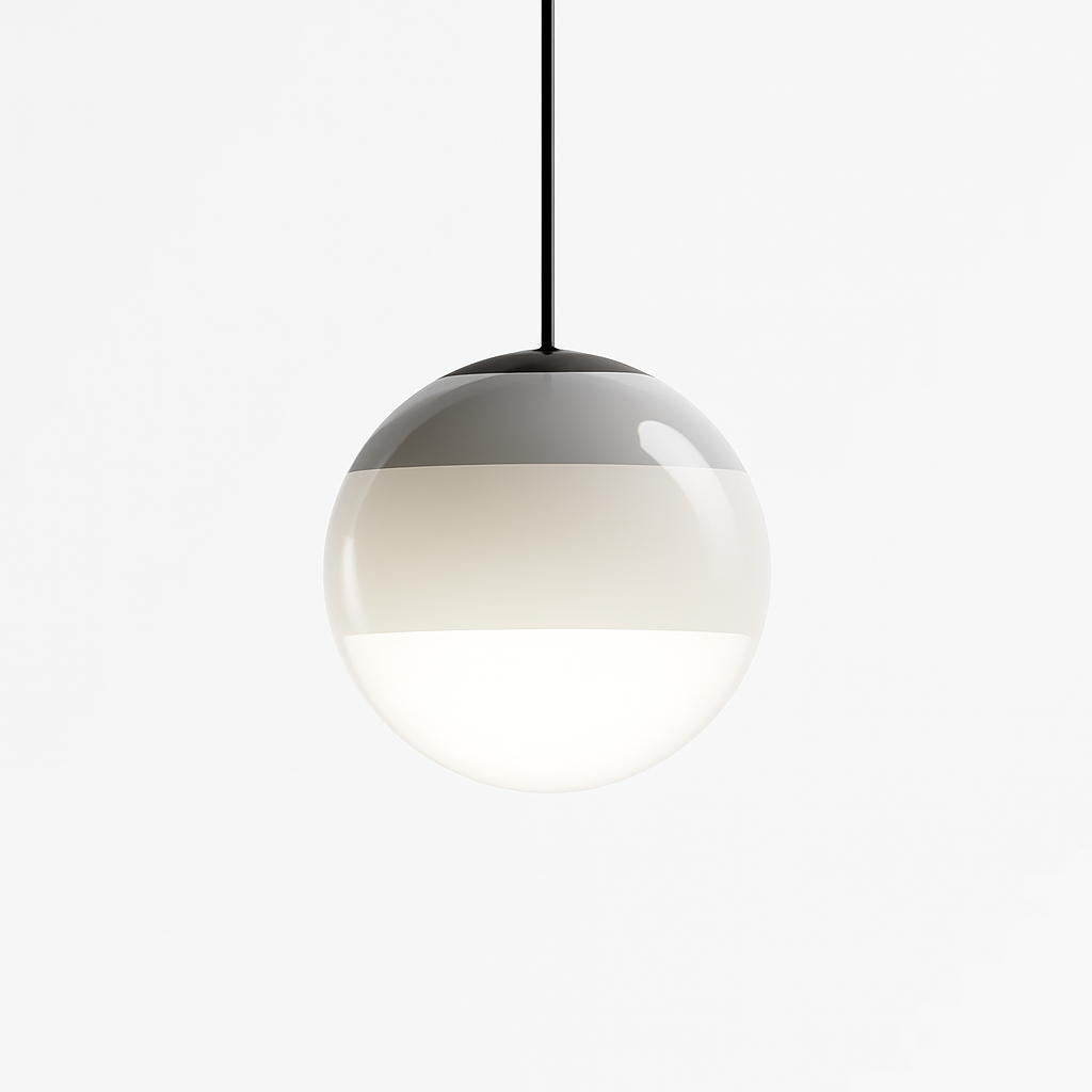Lustre LED Verre Dégradé Style Nordique