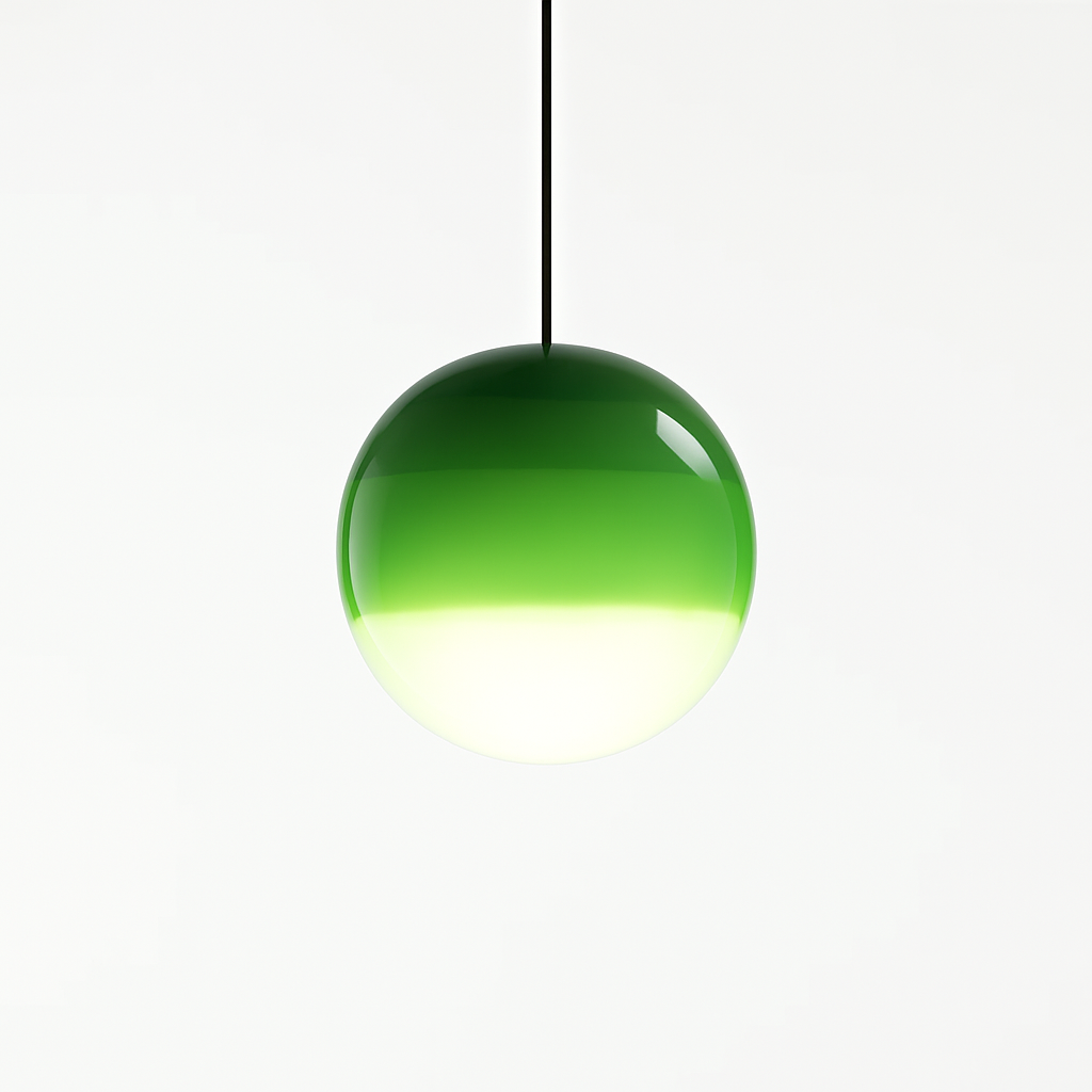 Lustre LED Verre Dégradé Style Nordique