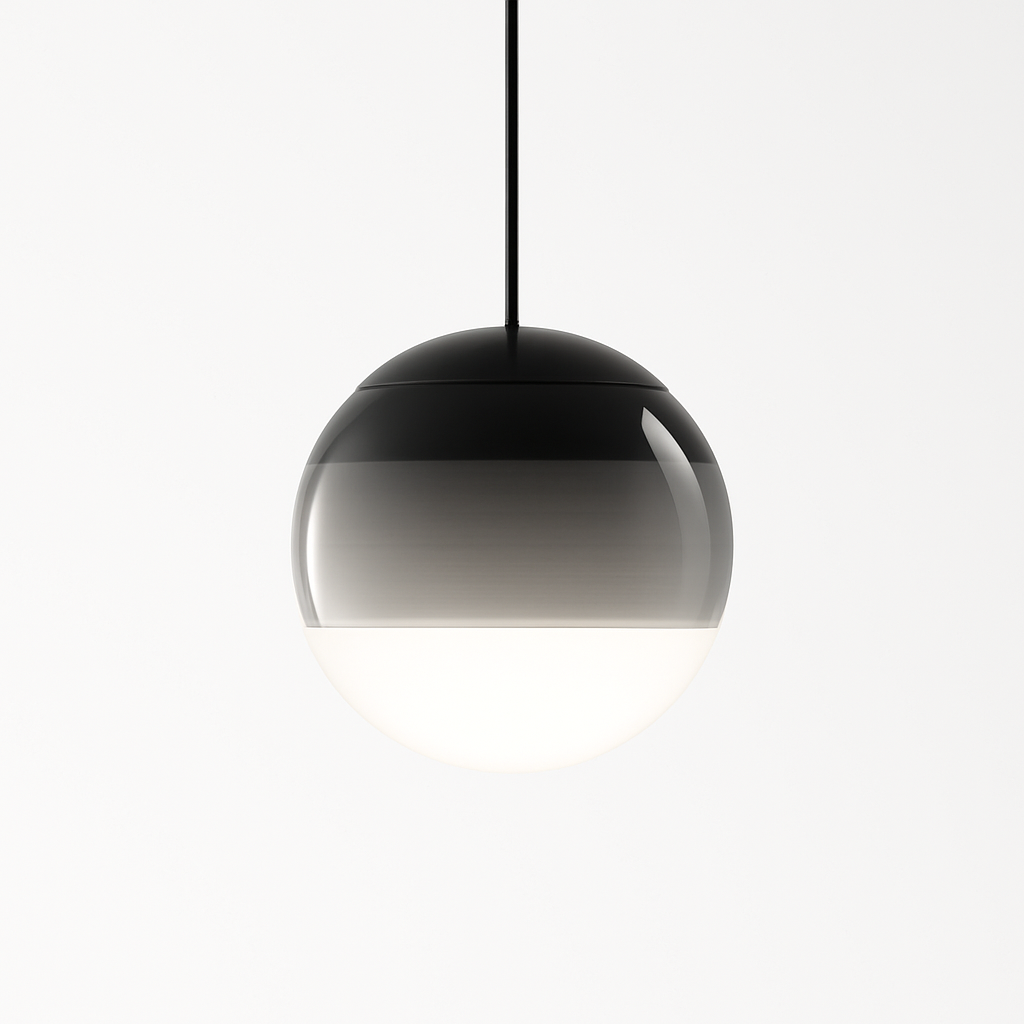 Lustre LED Verre Dégradé Style Nordique
