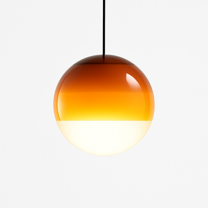 Lustre LED Verre Dégradé Style Nordique
