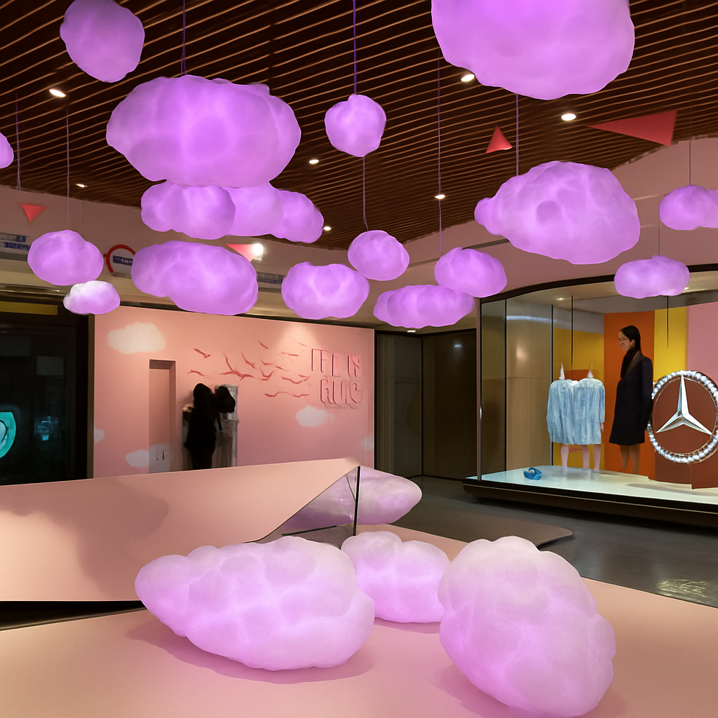Lustre Nuage LED pour Chambre Enfant