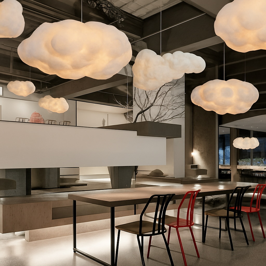 Lustre Nuage LED pour Chambre Enfant