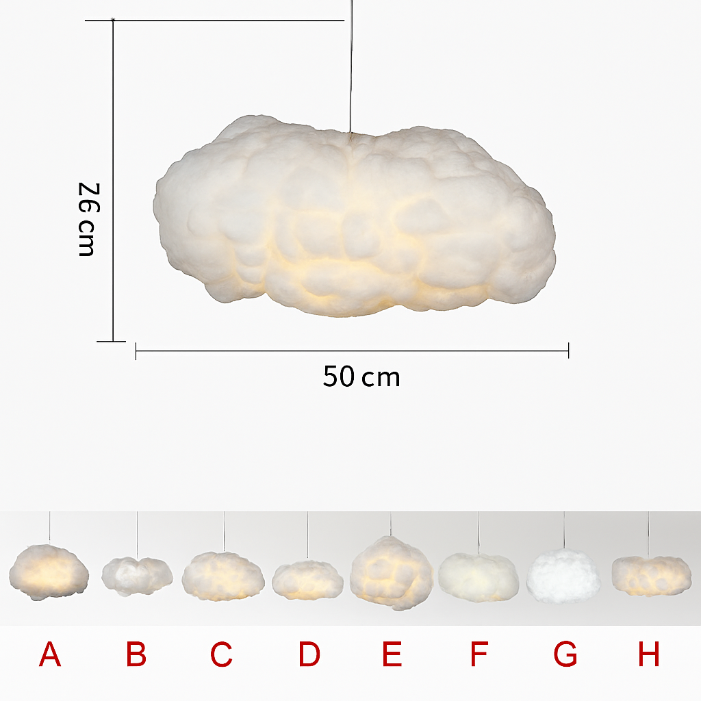 Lustre Nuage LED pour Chambre Enfant