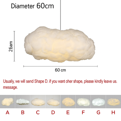 Lustre Nuage LED pour Chambre Enfant