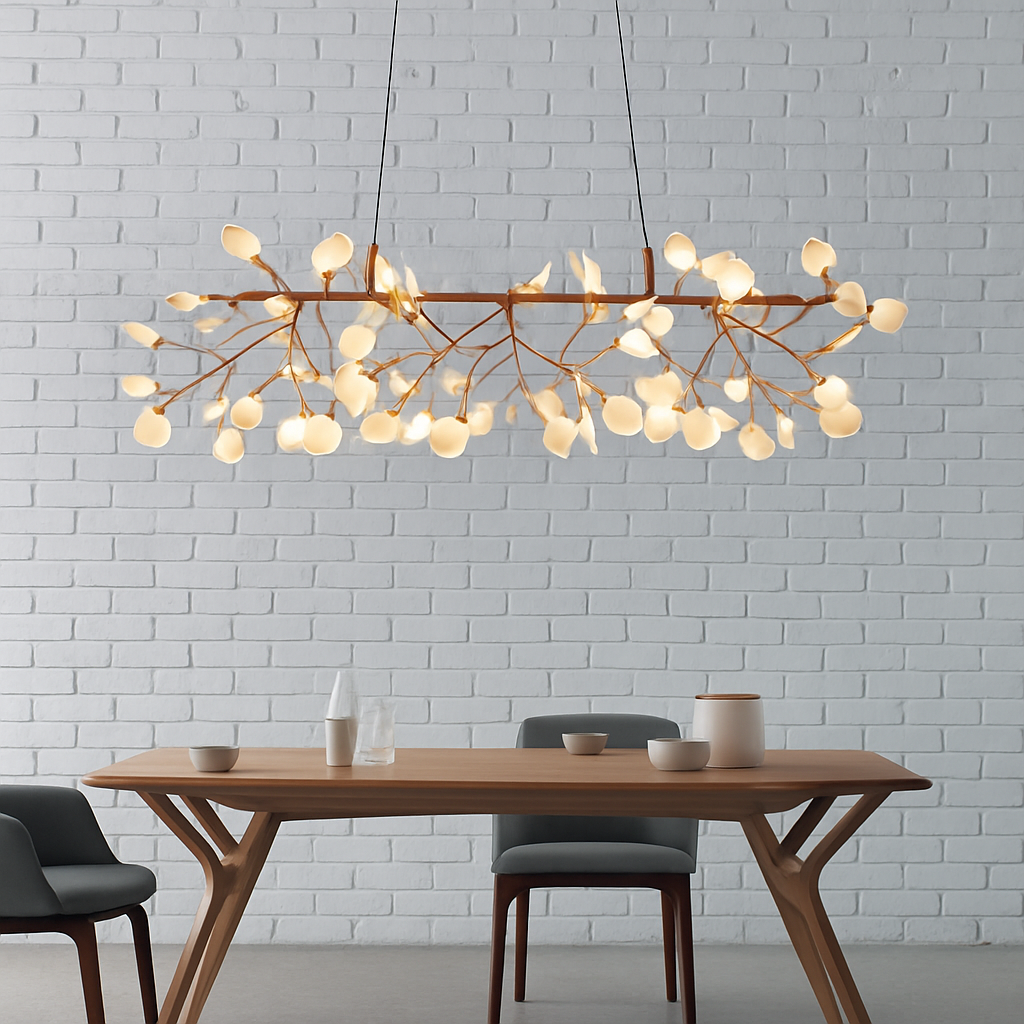 Lustre Firefly LED : Branche d'Arbre Lumineuse Design