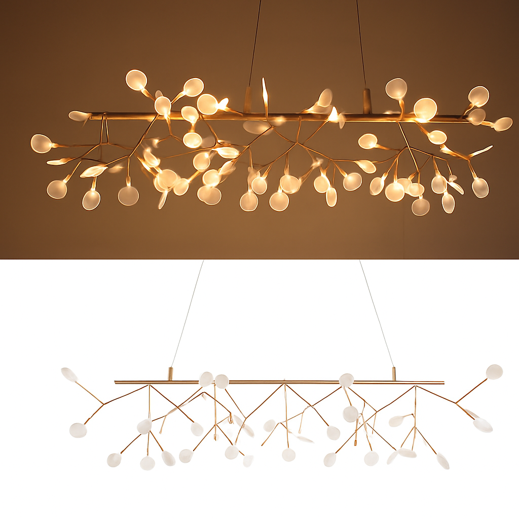 Lustre Firefly LED : Branche d'Arbre Lumineuse Design