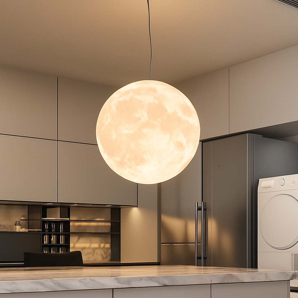 Lustre LED Pleine Lune Sandyha Moderne