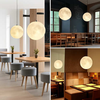 Lustre LED Pleine Lune Sandyha Moderne