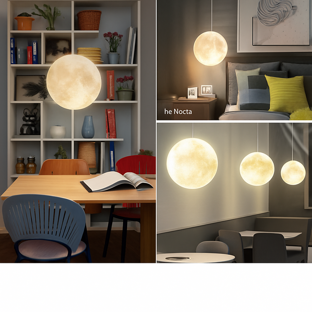 Lustre LED Pleine Lune Sandyha Moderne