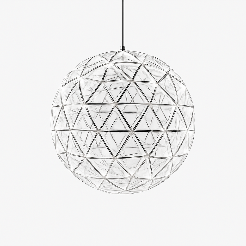 Lustre Spark Ball : Suspension Design Feu d'Artifice Métal