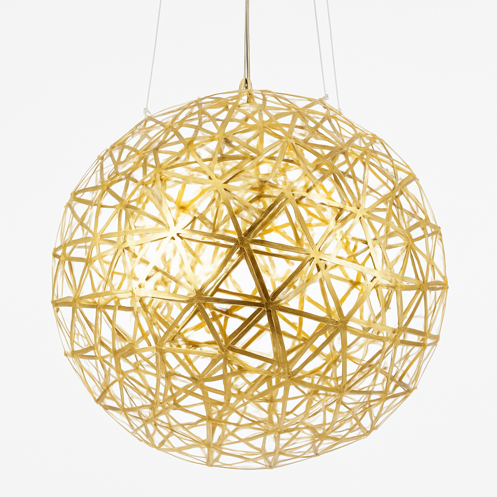 Lustre Spark Ball : Suspension Design Feu d'Artifice Métal