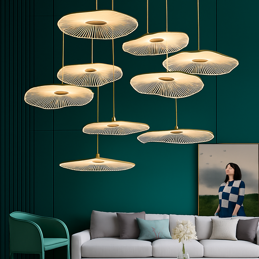 Lustre LED Moderne Minimaliste Métal & Verre