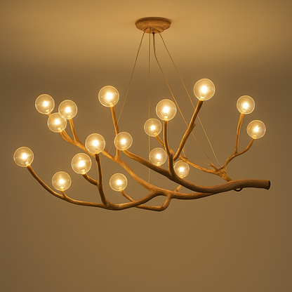 Lustre Vintage Résine Design Branche LED