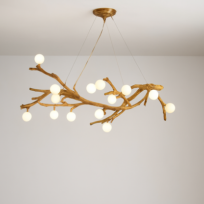 Lustre Vintage Résine Design Branche LED