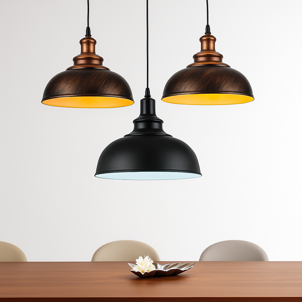 Lustre Vintage Industriel wecus - Suspension Métal Loft