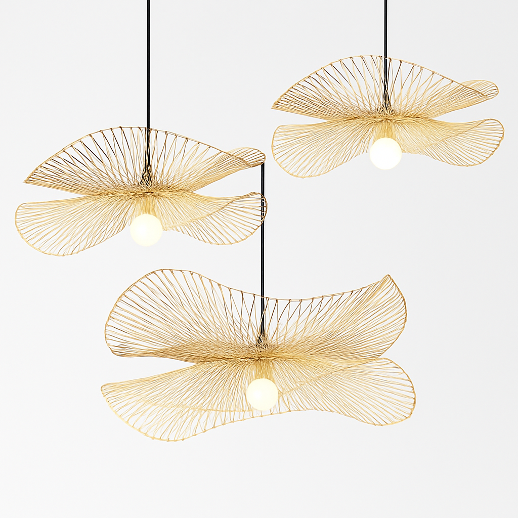 Lustre Osier Tissé Bambou Naturel & Chic