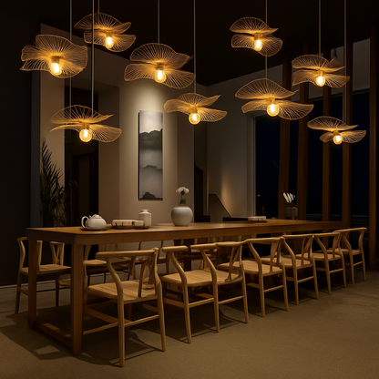 Lustre Osier Tissé Bambou Naturel & Chic