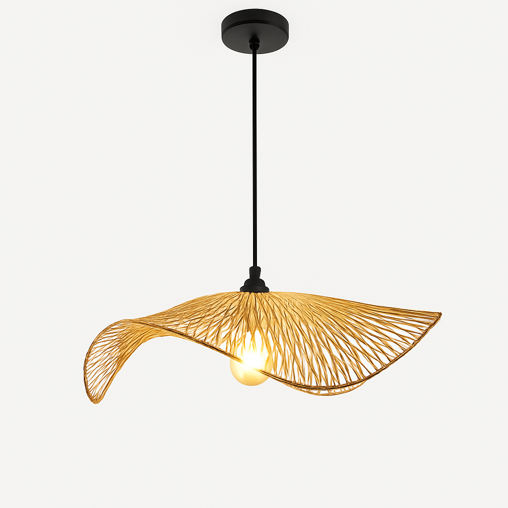 Lustre Osier Tissé Bambou Naturel & Chic