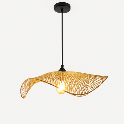 Lustre Osier Tissé Bambou Naturel & Chic