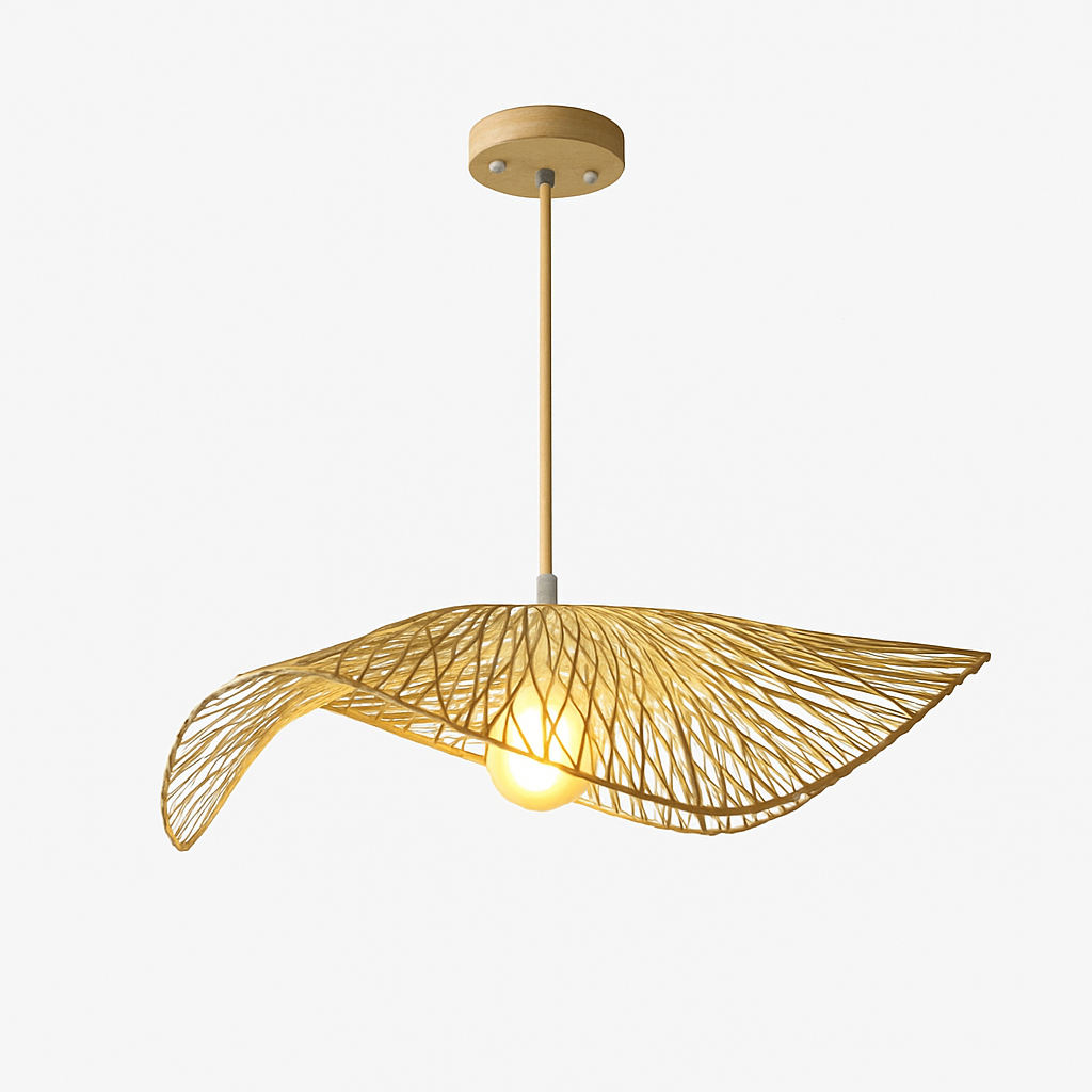 Lustre Osier Tissé Bambou Naturel & Chic