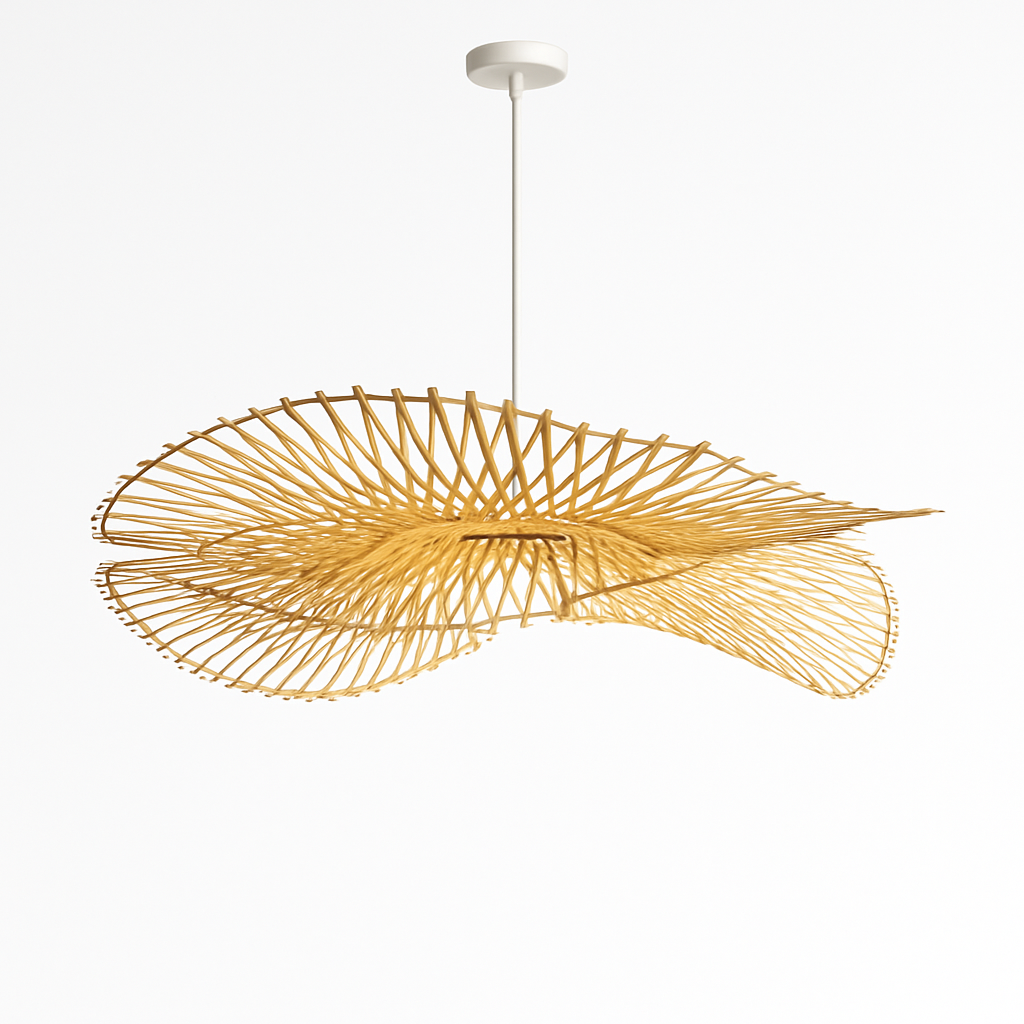 Lustre Osier Tissé Bambou Naturel & Chic