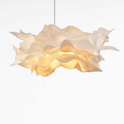 Lustre Design Fleur Papier Blanc Luminaire Suspendu