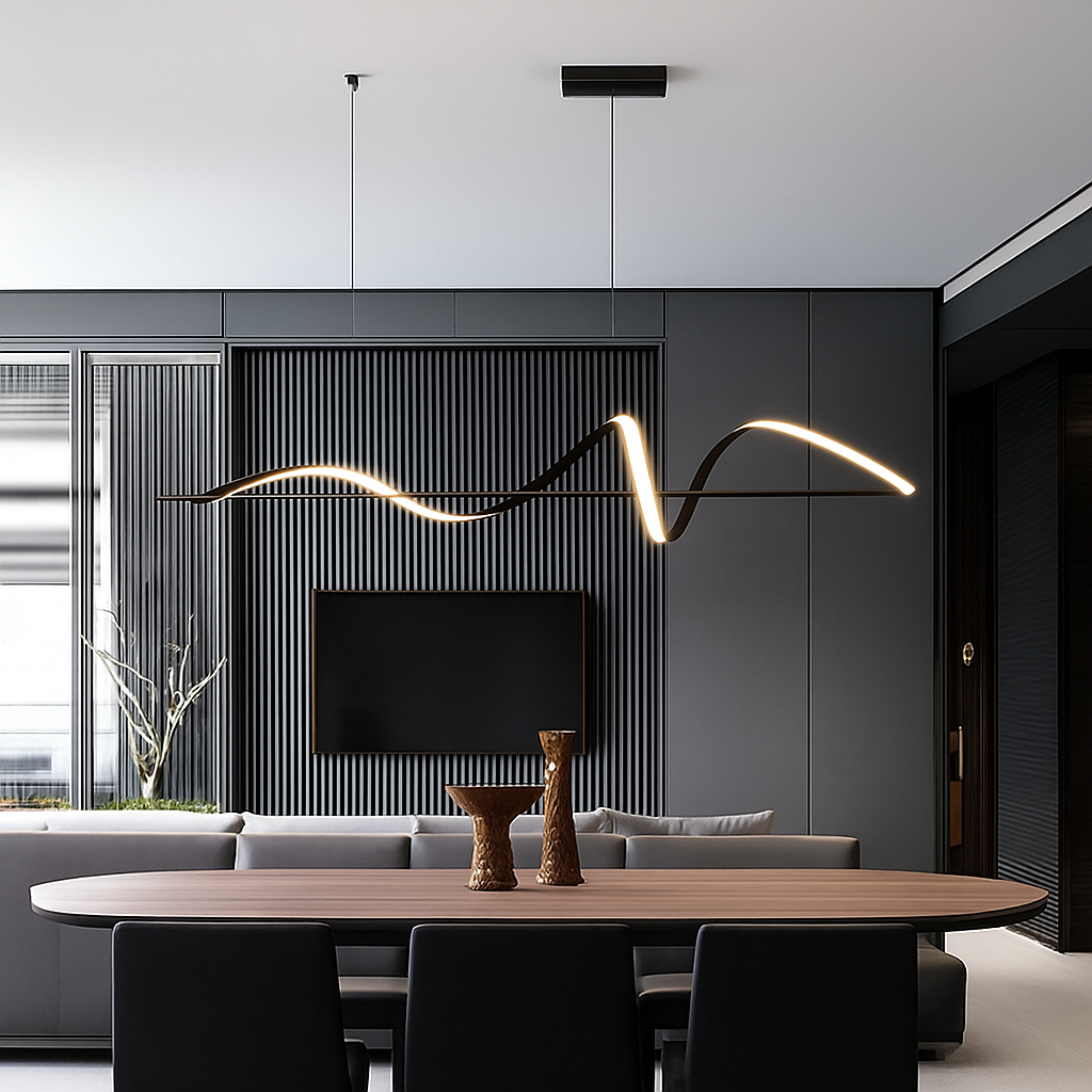 Lustre Suspension LED Dimmable Design Moderne